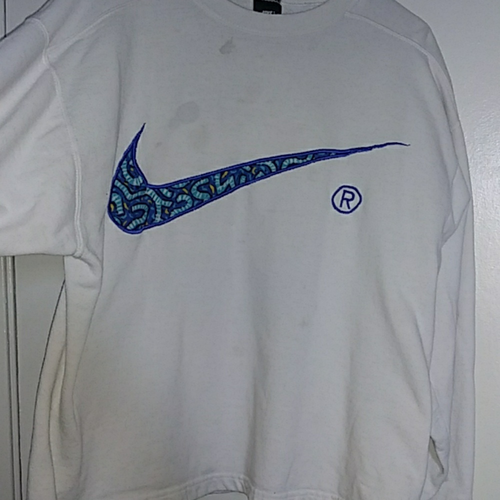 All white Nike jacket
